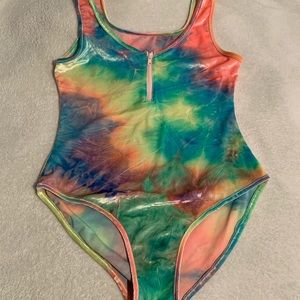 iHeartRaves Tie Dye Bodysuit